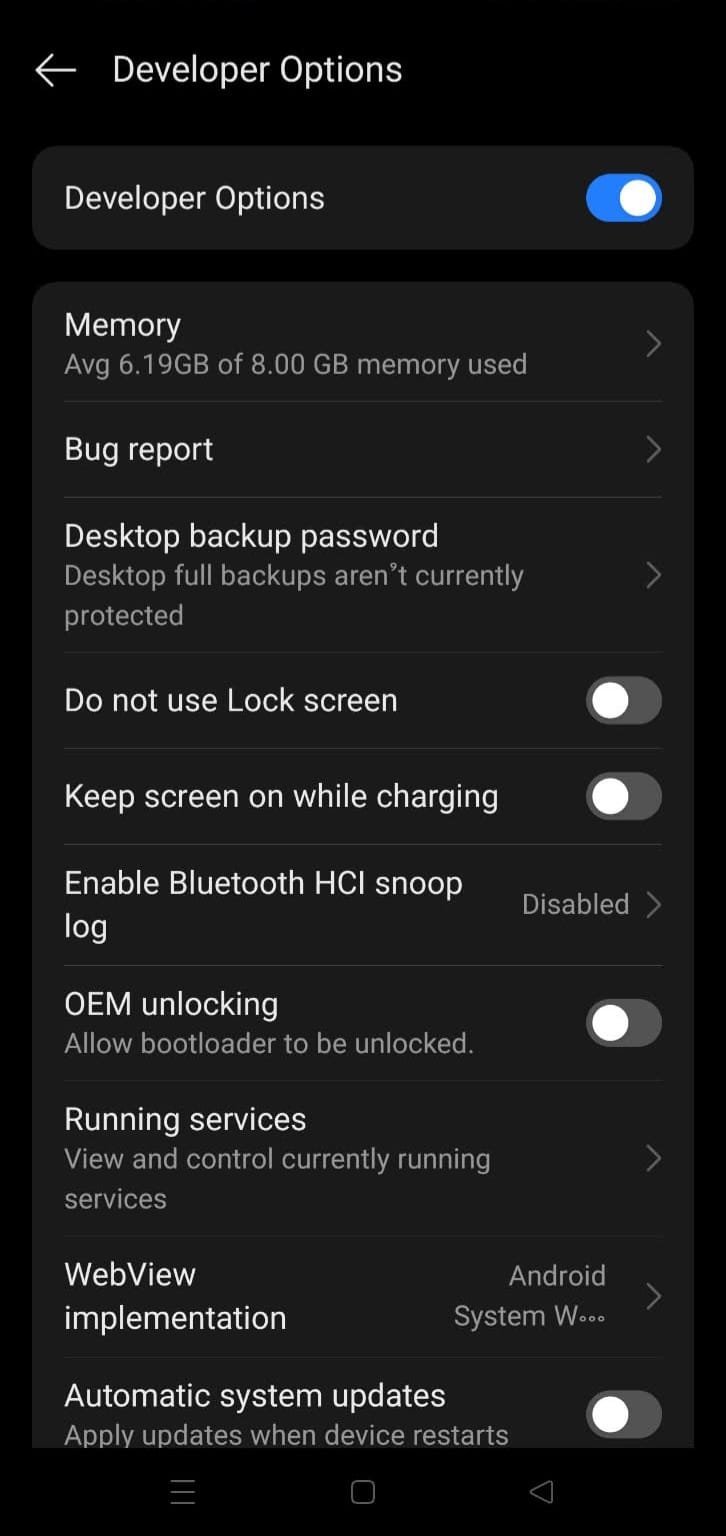 Developer Mode Unlocked