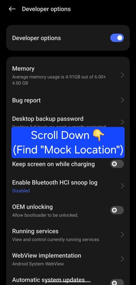 Scroll to Location Section