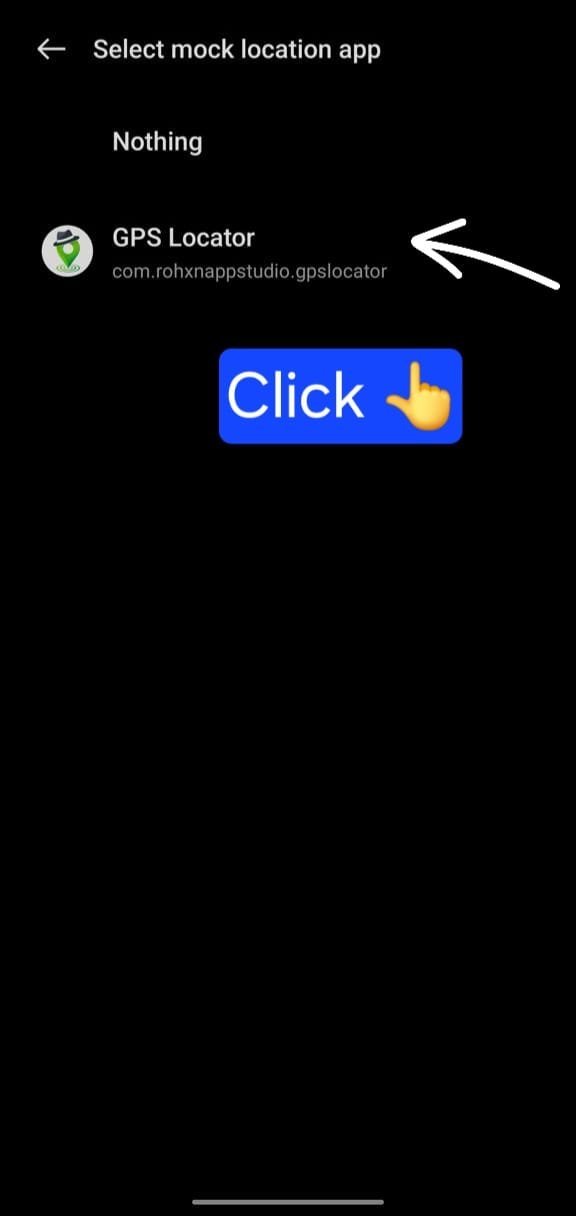 Choose GPS Locator from List